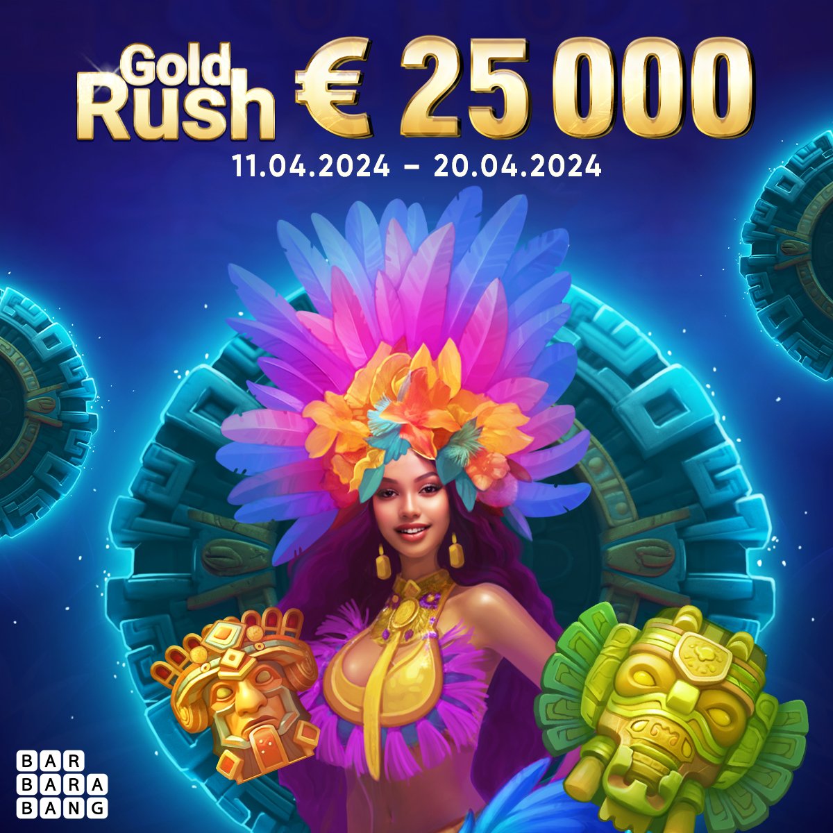 💰 Barbara Bang | Gold Rush
😱 A real epidemic! Try your luck

📅 Period: April 11 – April 15 at 23:59 GMT
💸 Prize pool: 40,000 EUR

#casino #barbarabang