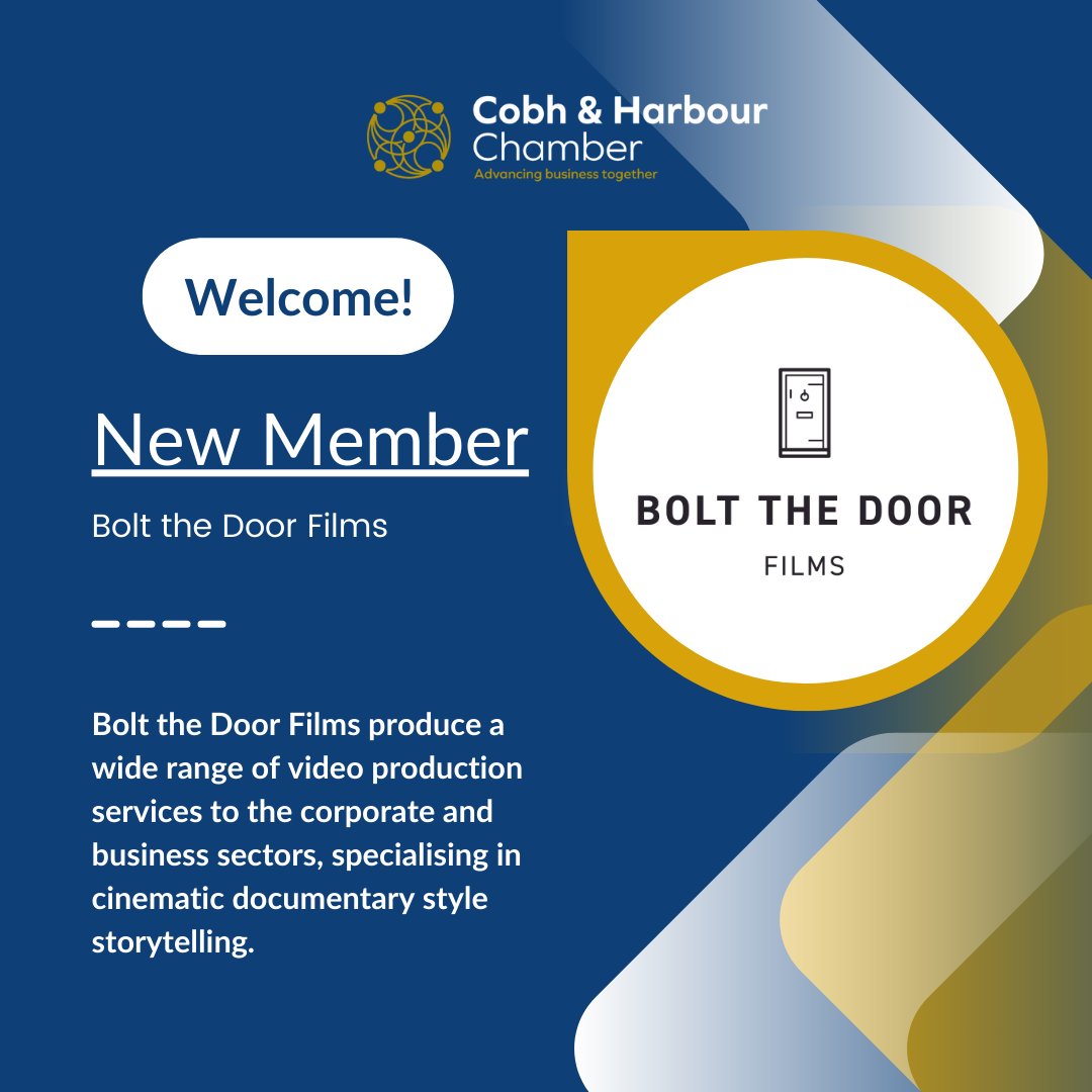 We would like to extend a very warm 'Welcome' to Bolt the Door Films as they start their membership journey with us. boltthedoor.ie