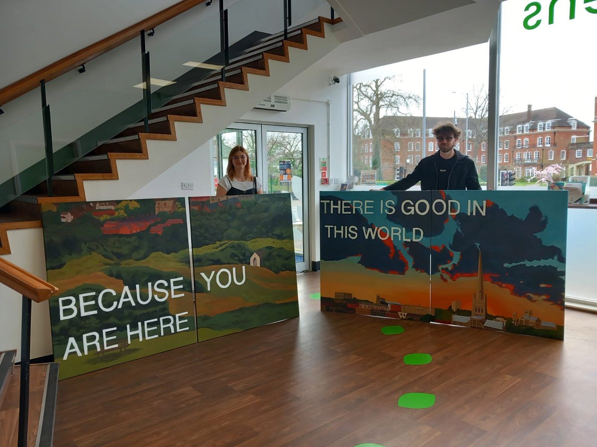 New artwork by Cerys Wise installed at 80 St Stephen's in #Norwich is inspiring young people and reminding them of ‘happy times’.

Read more here: ow.ly/QOE750RcpO8

#ServiceUserFeedback #ArtForMentalHealth#Recovery #YoungPeopleMH