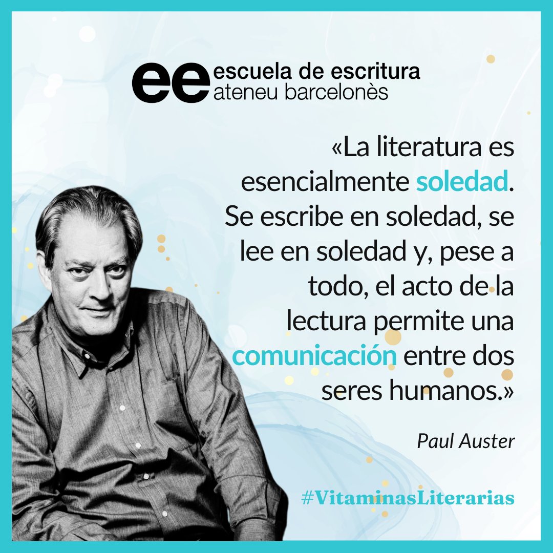 #VitaminasLiterarias #ee #escritura #lectura #literatura #PaulAuster