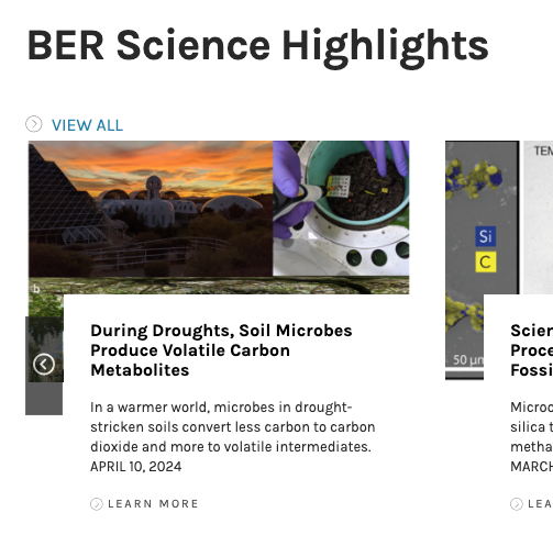 @doescience BER highlight on our work showing During Droughts, Soil Microbes Produce Volatile Carbon Metabolites authored by postdoc @Linneakh80 and our amazing #B2WALD team @c_werner @NemiahLadd 

energy.gov/science/ber/ar…