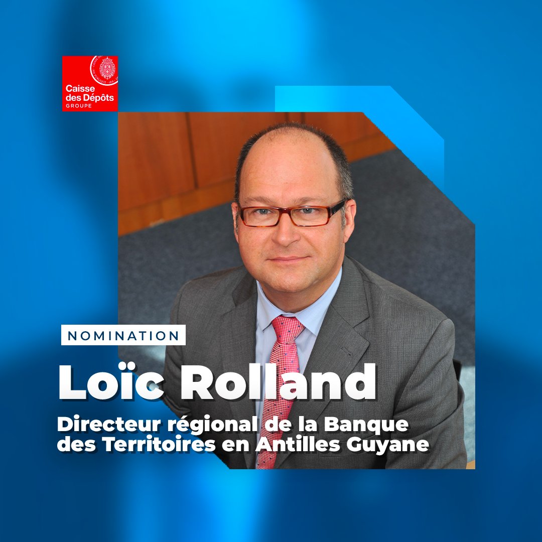 Bienvenue à Loïc Rolland qui est nommé directeur régional de la @BdT_AntGuyane.👋 Anciennement directeur Grand âge et Autonomie au sein de la direction des politiques sociales, il est un bel exemple de promotion interne !