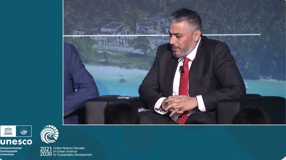 👉At @UNOceanDecade Conference, Mr. Almotaz Abadi, Deputy Secretary-General of the Union for the Mediterranean, highlighted the importance to build a cooperative whole of society approach on the regional level. 👀Follow online: ow.ly/4i7f50Rc9lQ