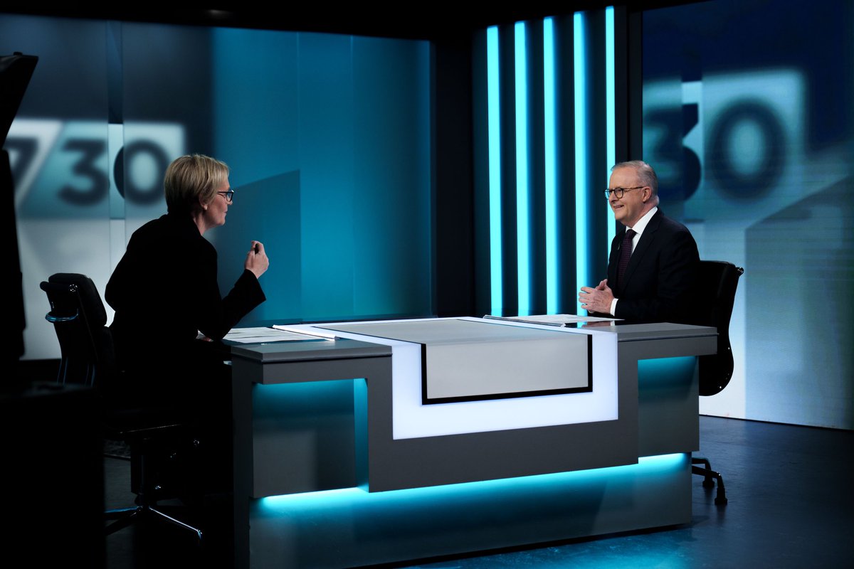 Our Future Made in Australia plan will mean an economy with more secure work and fairer wages. Catch my interview with Sarah Ferguson, airing on 7.30 tonight on @ABCTV