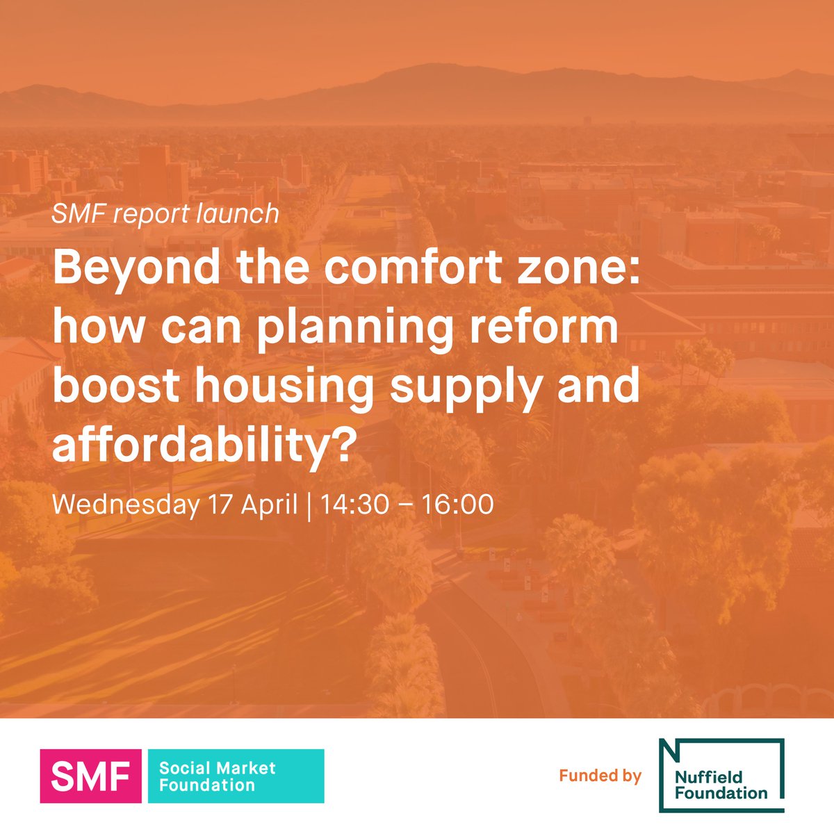 This is the penultimate paper in our Housing policy in the Anglosphere series, kindly funded by @NuffieldFound. The final paper, out next week, will look at planning reform. 👇Join us as we launch it with @Victoria_Spratt, @chriscurtis94 and SMF's @gideonsalutin on 17 April