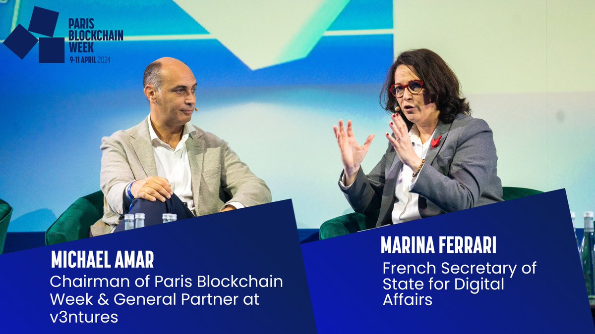 We had the pleasure of being joined by Marina Ferrari (@Marina_Ferrari), French Secretary of State for Digital Affairs on a fireside chat with our Chairman and Co-Founder, Michael Amar (@amarmic) 🎙️🔥 Marina shared France's vision to lead Europe as a Web3 hub, spotlighting the…