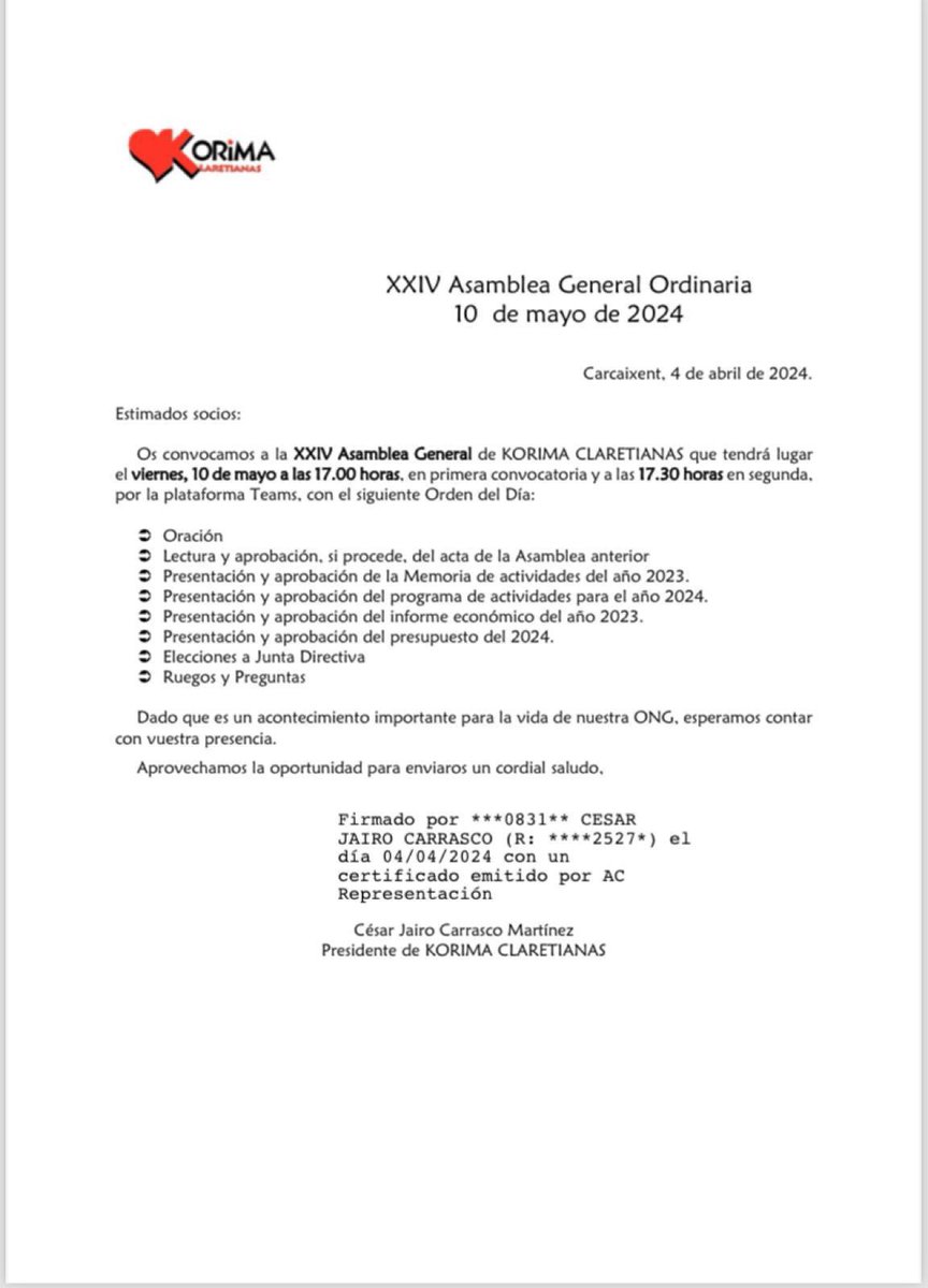 Os esperamos. Próximamente mandaremos enlace. Tomad nota de fecha y hora.