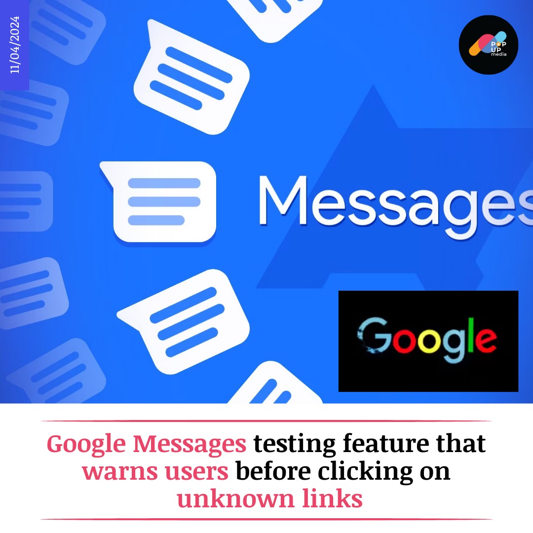 This move aims to enhance user security by alerting them to potential risks associated with clicking on links from unknown numbers.
.
.
.
#popupmedia #Google  #TechnologyNews #WhatsApp #TrendingTopics #viralnews