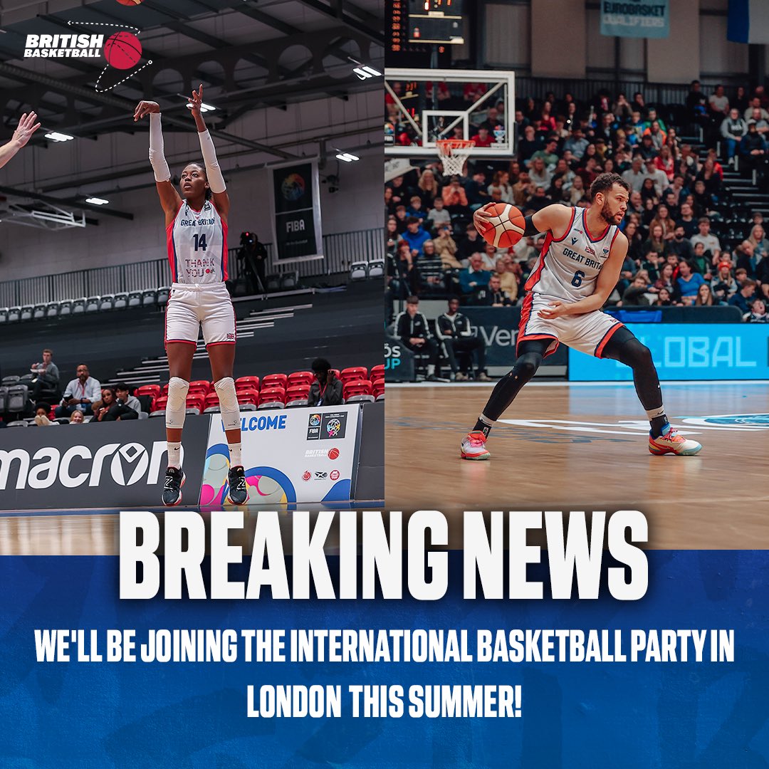 🚨 We are excited to announce that we'll be joining the international basketball party in London this summer! 🇬🇧GB men will play South Sudan on 18 July 🇬🇧 GB women will play Germany on 21 July Don't miss out on tickets. Sign up now! premier.ticketek.co.uk/shows/show.asp… #BritishBasketball