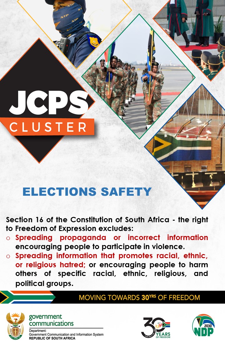 Good morning South Africa.

Stand behind the stories that are real. Follow official accounts for accurate information.

#ElectionsSafety #SAelection