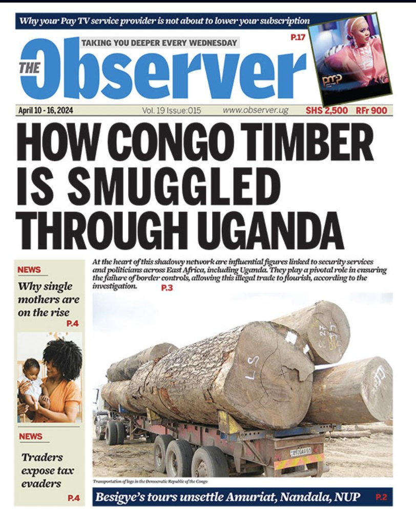 'security services and politicians... play a pivotal role in ensuring the failure of border controls, allowing illegal trade to flourish.' One of the stories – among so many – about how 'security services and politicians' turned Uganda into a crime scene!