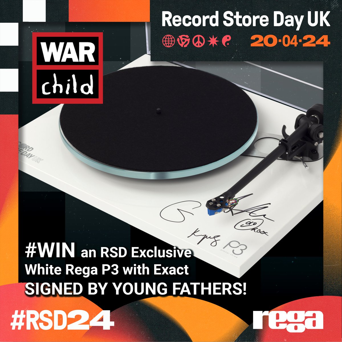 🎉 WIN exclusive signed #Rega x #RSD turntables! We've joined forces with our pals at @RSDUK to launch a mega-fundraiser for @WarChildUK . HOW TO ENTER: 🎟️ Snag as many £5 raffle tickets as your heart desires by clicking one (or all!) of the fundraising links below.…