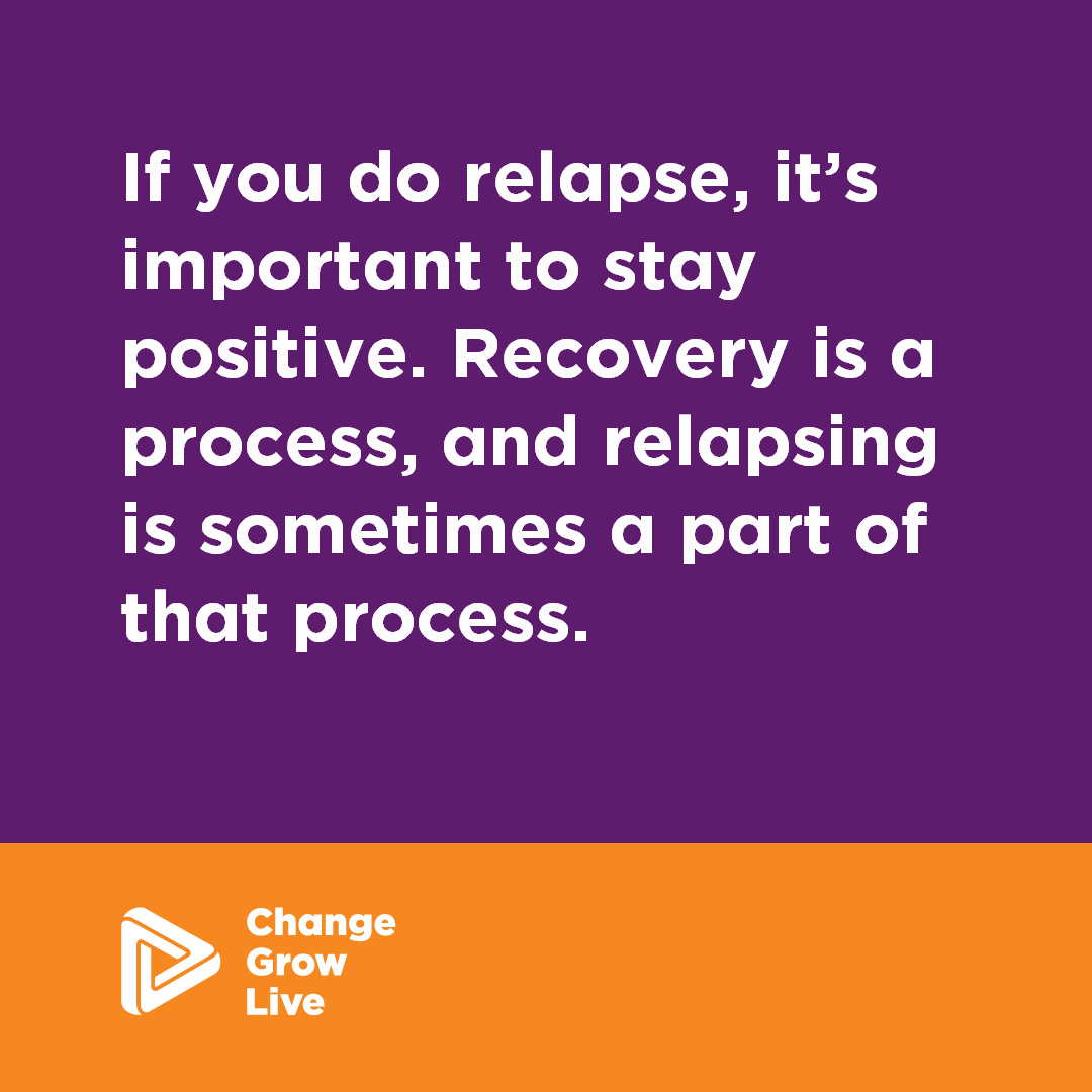 If you’re in recovery from drugs or alcohol, stress can make a relapse more likely. We are here to support you every step of the way - you don’t have to do this alone. 💜 You can also find information about relapsing over on our website: changegrowlive.org/advice-info/al…