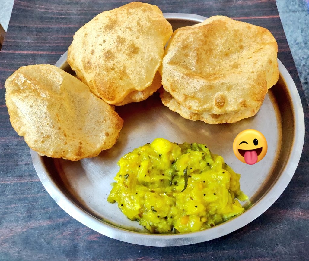 Today's Breakfast 😊 Pooris made from #BharatAata