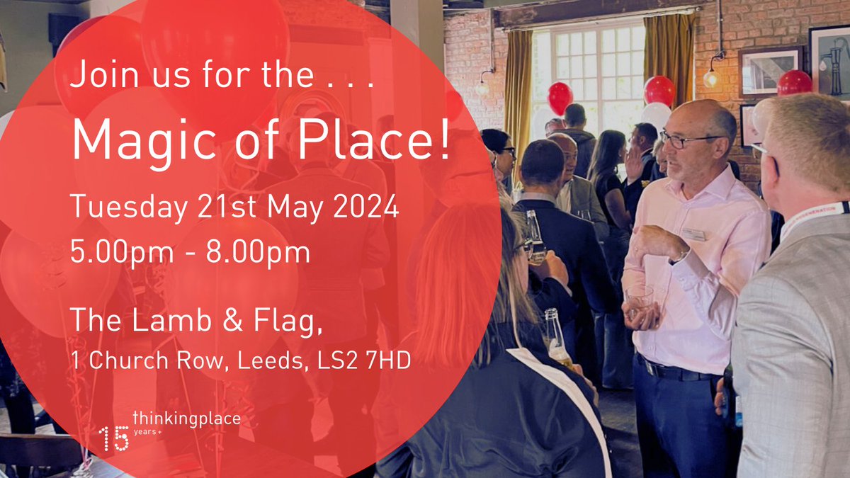 Our ‘Magic of Place’ drinks reception is proving popular with many already registering to attend! If you'd like to join us, and haven't RSVP'd yet, please do get in touch to guarantee your space: bit.ly/3IT5HvG