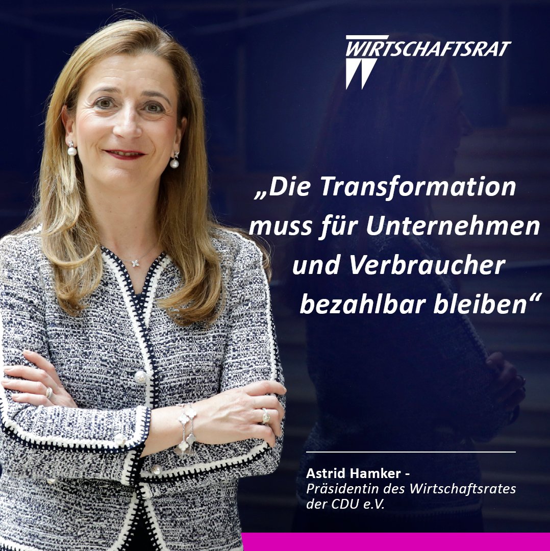 Die Präsidentin des #Wirtschaftsrat der CDU e.V. #Astrid_Hamker mit einem energiepolitischen Appell auf der Klausurtagung Energie- und Umweltpolitik 2024 #EKL24