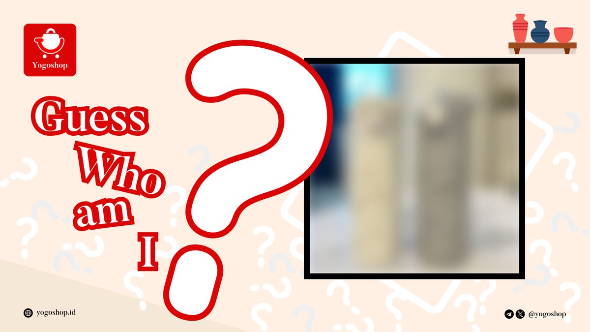 🎉 Exciting News! 🚀

🛍 “Guess What I Am” challenge! 👀
How to Join:
  1. Follow &amp; LIKE &amp; RT this tweet
  3. Comment your guess &amp; tag three friends

🎁 Prizes: Guess the product in the picture, and 10 lucky winners will receive the gift shown.
#Yogoshop #Langit #Quiz #Rewards