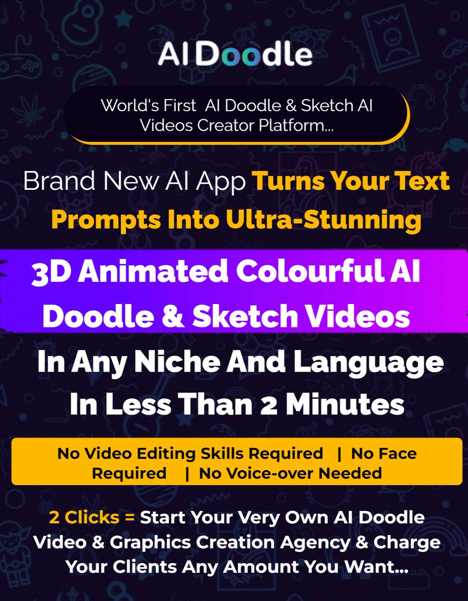 AI Doodles : Unleash Your Creative Potential with This AI-Powered Doodle & Sketch Character Generator That Creates Stunning Animated Videos in Seconds softtechhub.us/2024/04/11/ai-… #AIDoodles #AI #DoodleArt #Sketching #Animation #VideoCreation #ContentCreation #Sales Tata Mnet Jericho