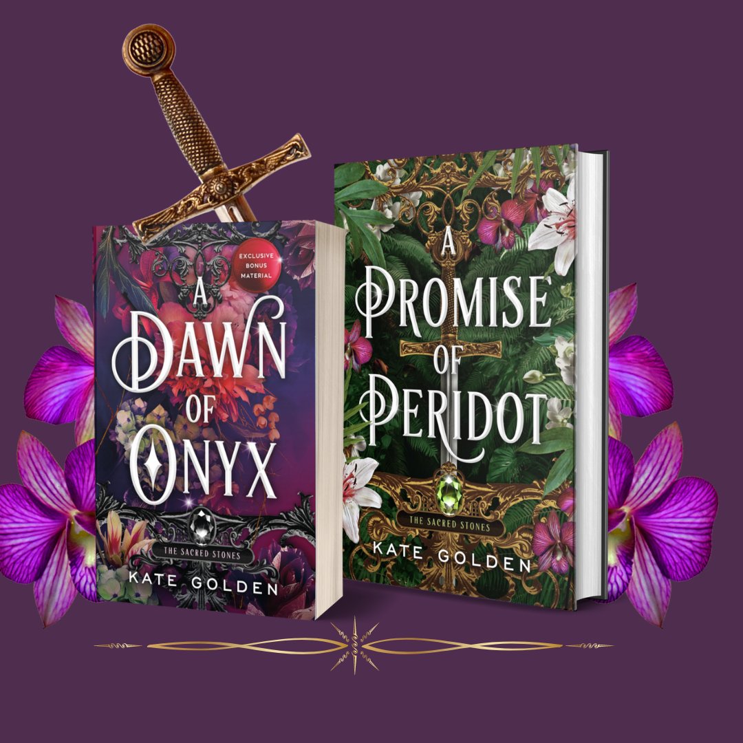 Today we are celebrating the release of book 2 in the Sacred Stones trilogy, A PROMISE OF PERIDOT, along with the paperback of book 1, A DAWN OF ONYX! If you’re a fan of dark, enemies-to-lovers romantasy full of tension and magic, look no further ⚔️ 🔗 brnw.ch/21wIIbP