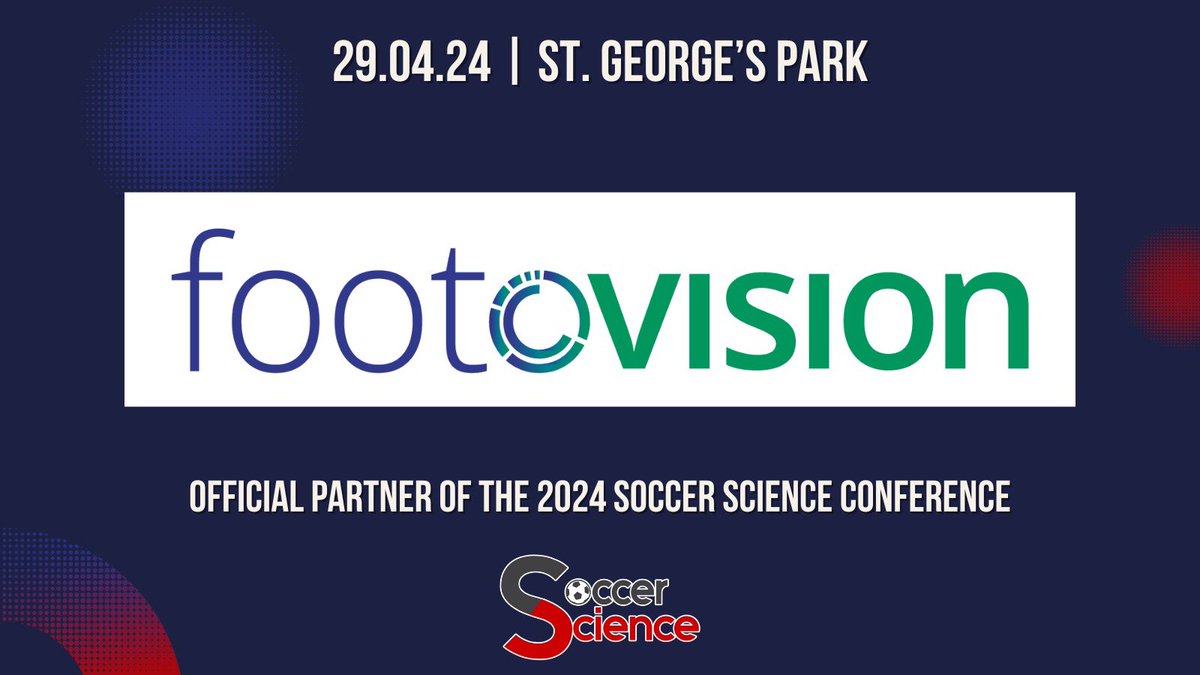 🚨 SPONSOR ANNOUNCEMENT 🚨 We’re delighted that @footovision will be sponsoring & exhibiting at the 2024 @SoccerScience event. 🗓️ 29/4/2024 📍 St George’s Park 🎟️ shorturl.at/gJKX5 📧 info@soccer-science.co.uk