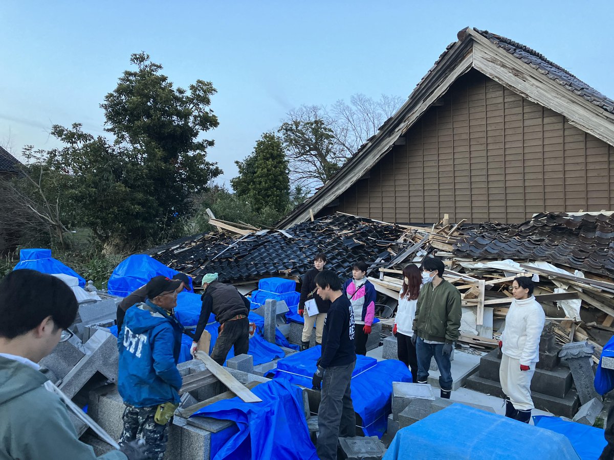 能登半島地震発生から３カ月あまりが経ちました。 あれから一日も休むことなく、そしてきょうも。 日本財団と仲間たちは奥能登で復旧活動を続けています。 #能登半島地震