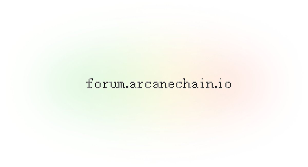 Other projects use Discord or Telegram to build their community, but we don’t. We use forum, because that’s where Bitcoin was born. Be native. 🥫 forum.arcanechain.io/index.php?topi…