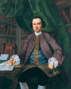 “Let Andrew rejoice with the Whale, who is array’d in beauteous blue and is a combination of bulk and activity. For they work me with their harping-irons, which is a barbarous instrument, because I am more unguarded than others.” Christopher Smart, born 11 April 1722 #poem