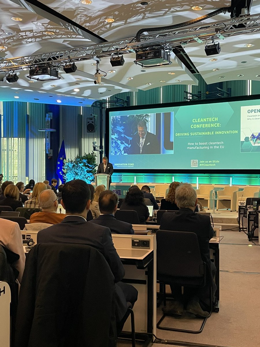 Today #IFCleanTech conference at @EUClimateAction starts with opening words from @MarosSefcovic “We want businesses to thrive and be successful in the #EU” 🇪🇺