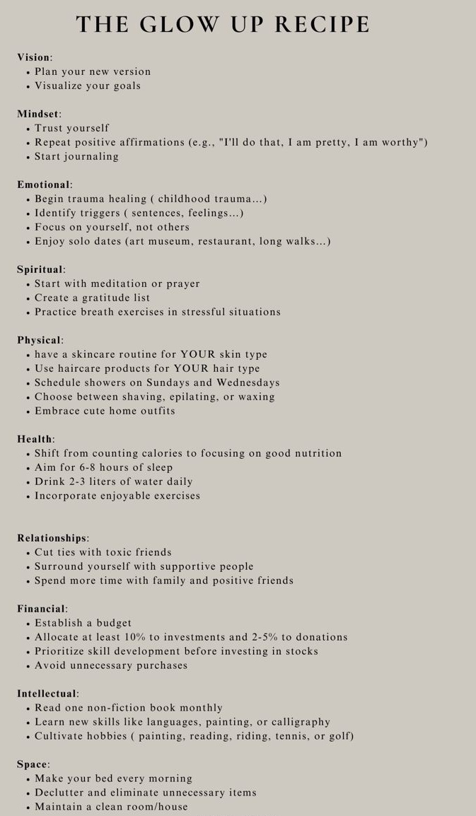 Liminal1988's tweet image. The Glow Up Recipe