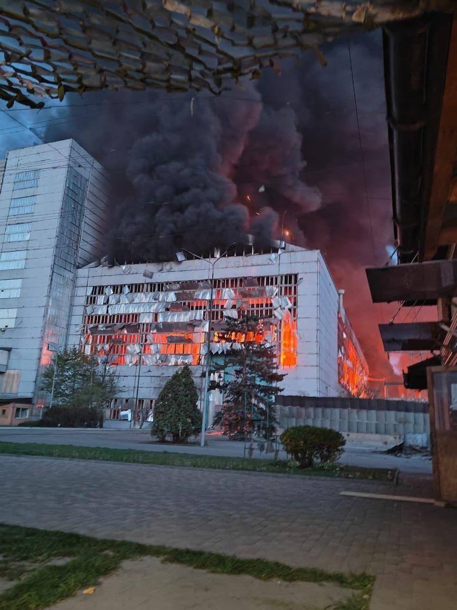 Kyiv region today. Russians completely destroyed power plant. Thank you mr @SecDef for your deeply concerning about strikes on russian oil factories.