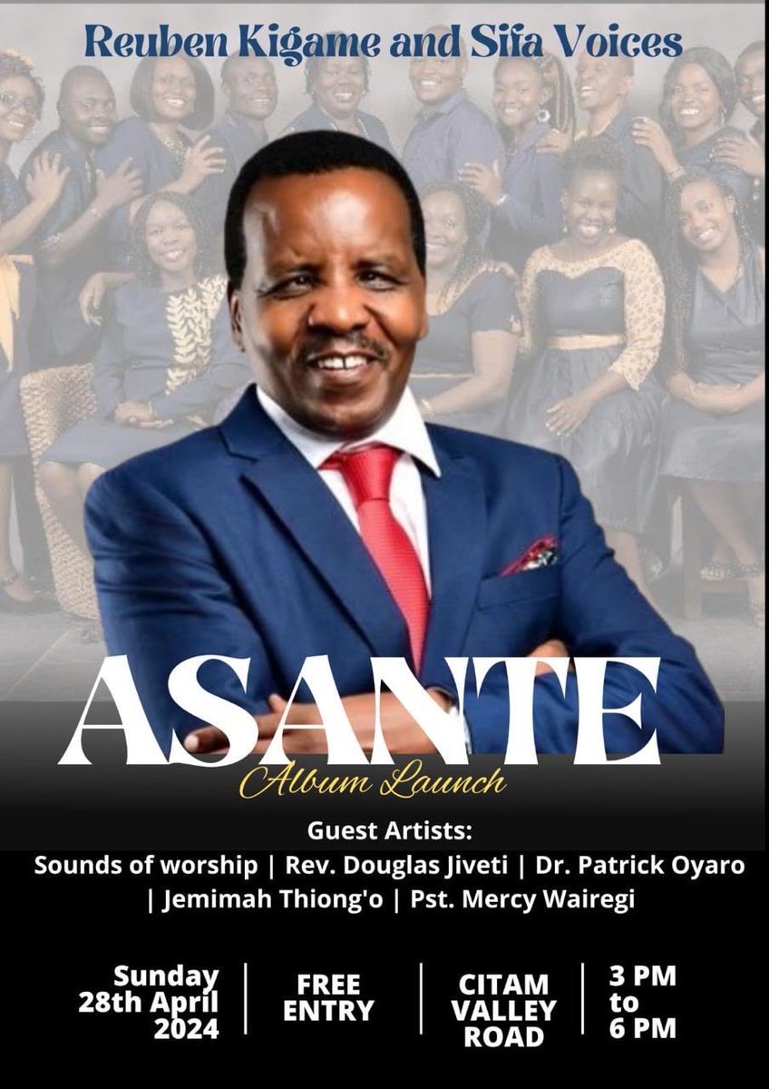 A hearty welcome to each of you my friends! #NewAlbum #Asante!