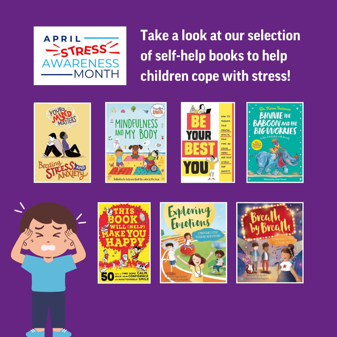 This National Stress Awareness Month, take a look at our selection of self-help books and picture books to help children cope with stress. All titles (and many more!) are free to borrow with a Suffolk Libraries card.