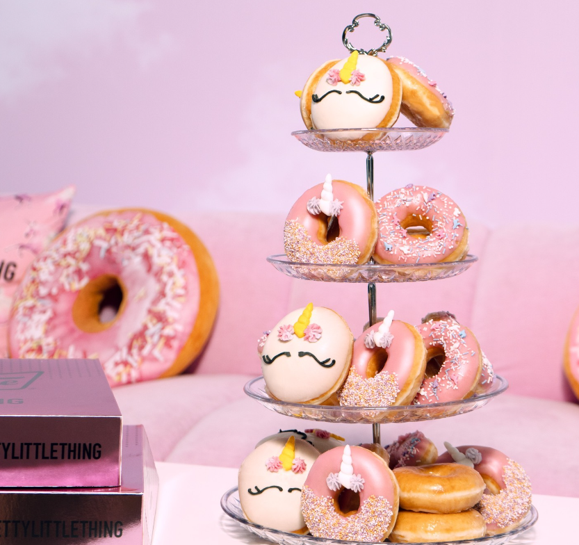 Donut underestimate the power of pink... 🩷 Treat your tastebuds and yourself to @krispykreme x Pretty Little Thing's irresistible pink dozen. Grab yours in-store today🍩 #KrispyKreme #Donut #SweetTreat #TreatYourself #LibertyRomford #TheLiberty