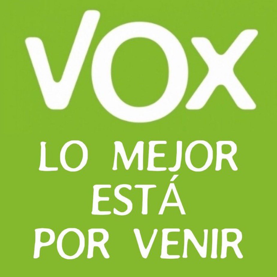 @Jorgebuxade @VOX_Europa_ 👏👏👏 ¡Por fin una gran noticia! Viene de Vox, casualmente. Del gobierno cada día tenemos nuevas desagradables noticias para los españoles, para el campo, para la seguridad, la libertad, la salud educación, impuestos abusivos, paro, deuda… #SoloQuedaVox #GobiernoDimisión