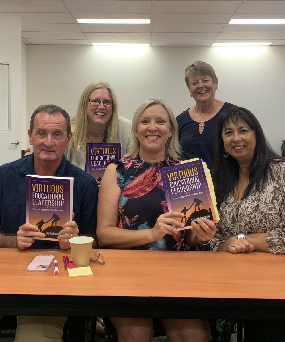 Our Book Club session today was ‘small but mighty’! Whilst not many attended, the rich conversations around ‘Virtuous Educational Leadership’ & the connections between @RobinsonViviane’s work and that of many others were both highly thought-provoking + deeply heartening… 👐🏻