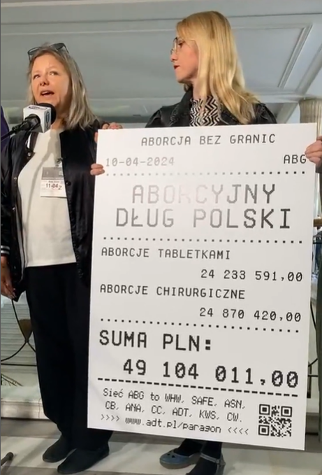 Today activists have presented an invoice to the Polish government for the amount spent helping people in Poland have abortions - €11.5m. asn.org.uk/polish-abortio…