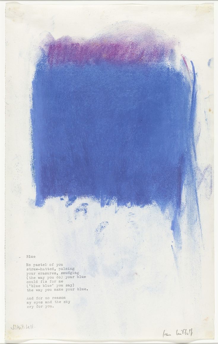 Sans-titre (bleu), Joan Mitchell - 1975
