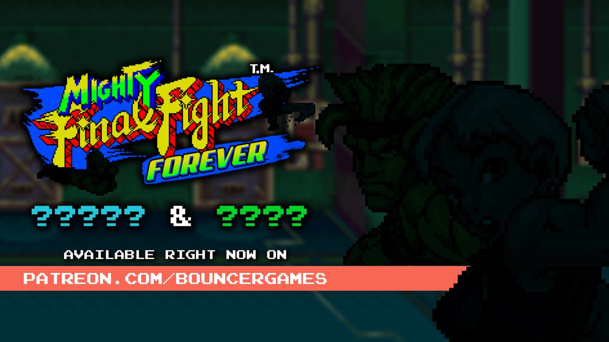 So, who is behind the shadows? :))
Trailer shows you two new playable charachters for Mighty Final Fight Forever. You can watch the YouTube premiere April 27 at 4:00 p.m (CET) or right now on our Patreon. #mff4ever #beatemup #openbor #retrogaming