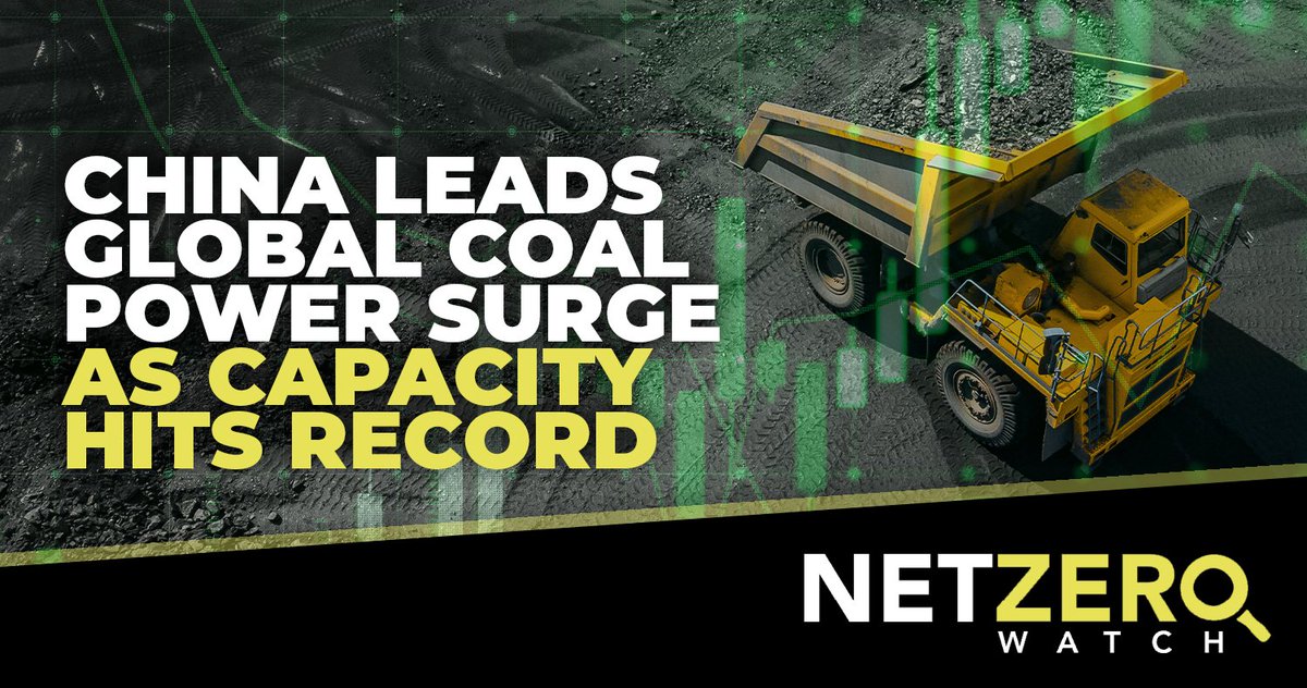 Global coal-power capacity rose to a record last year, led by a surge in new plants in China and a slowdown in retirements around the world, according to a new report from Global Energy Monitor. #CostOfNetZero 👉bloomberg.com/news/articles/…