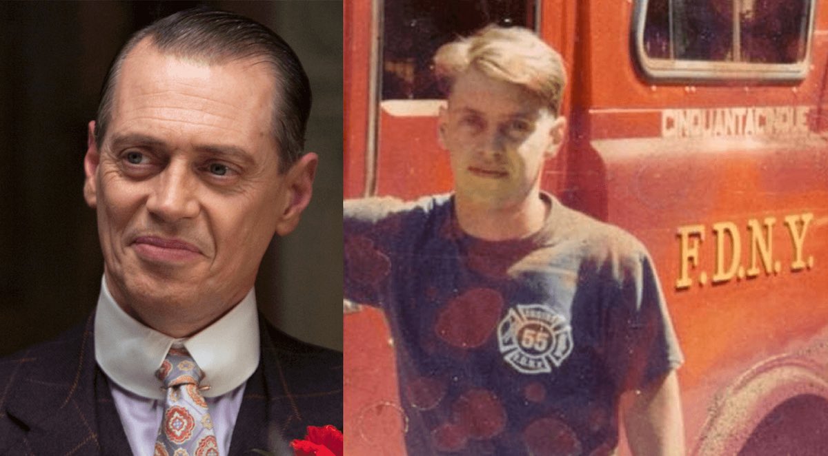 Actor Steve Buscemi was a New York City firefighter from 1980 to 1984. He showed up at his old firehouse the day after 9/11 in New York to volunteer, working twelve-hour shifts for a week, and digging through rubble looking for missing firefighters.