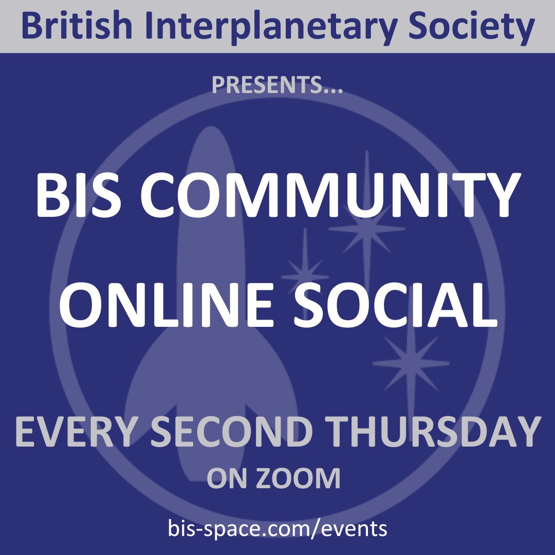 🚀 | BIS community get-together (Online) THIS EVENING, 19.00 GMT! Join the BIS Community where you can meet like-minded people interested in all aspects of space & astronautics. Play your part in shaping the BIS. Register your place 👇👇 tinyurl.com/4cwrswnv