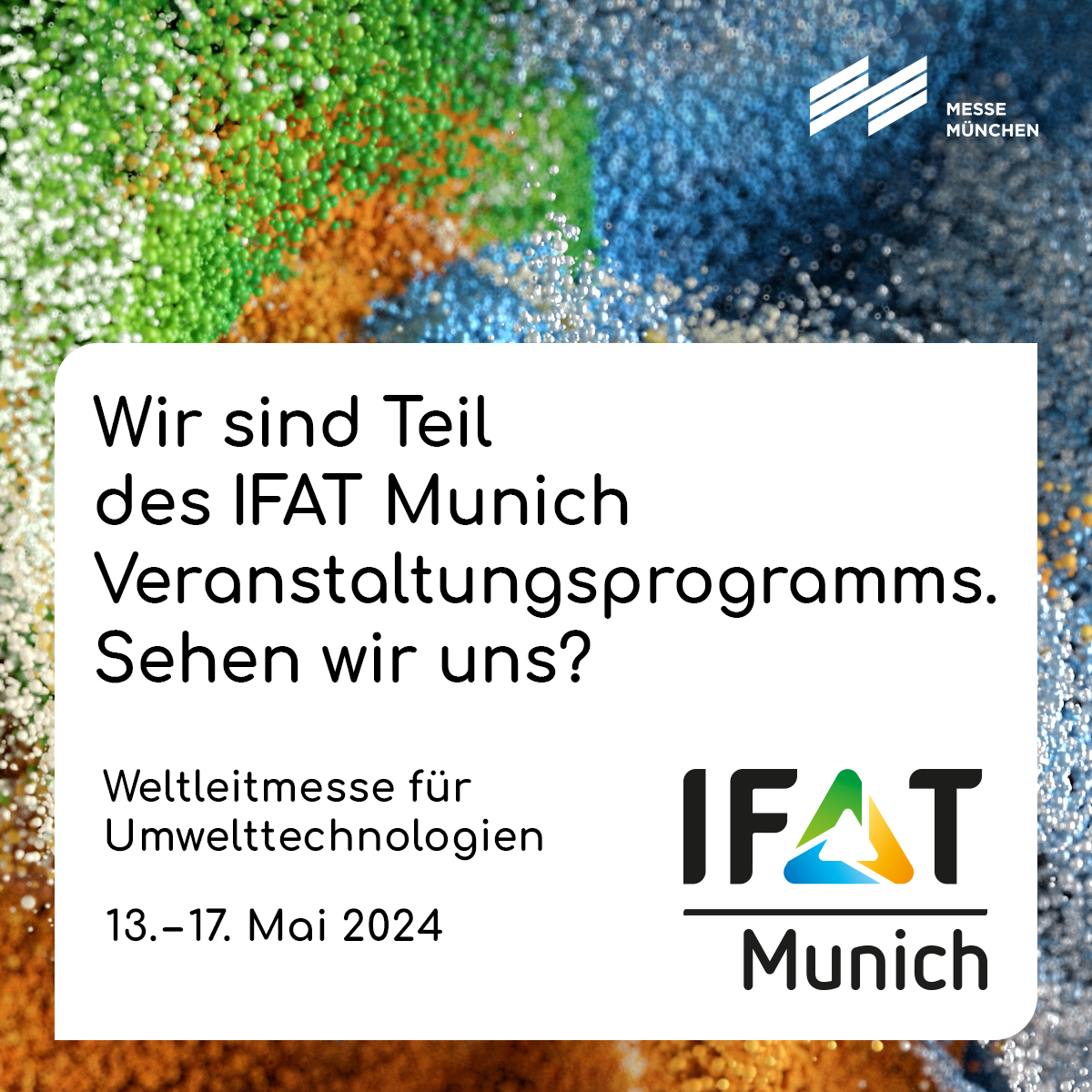 Am 17.05. findet auf der #IFAT24 das Dialogforum 'Junge Wissenschaft in der Entsorgungswirtschaft' in Halle B4 Stand 151/350 statt. Seien Sie dabei, wenn Konstantin Saure (KNUW) auf der VKU-Bühne über Ressourcen für Städte in NRW referiert. Weitere Infos 👉knuw.nrw/aktuelles/vera…