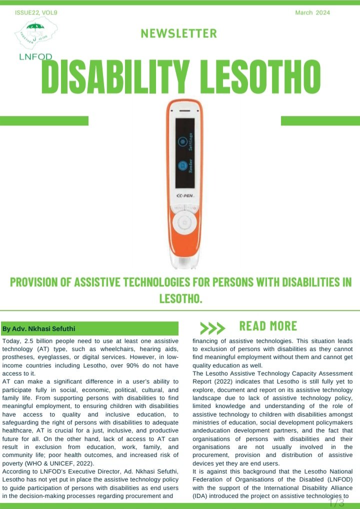 Our February e-Newletter Issue 21, Vol 9 is out. Hear more about how assistive technology provides students with disabilities the resources they need to achieve success in the classroom setting, and how it breaks down education barriers.
