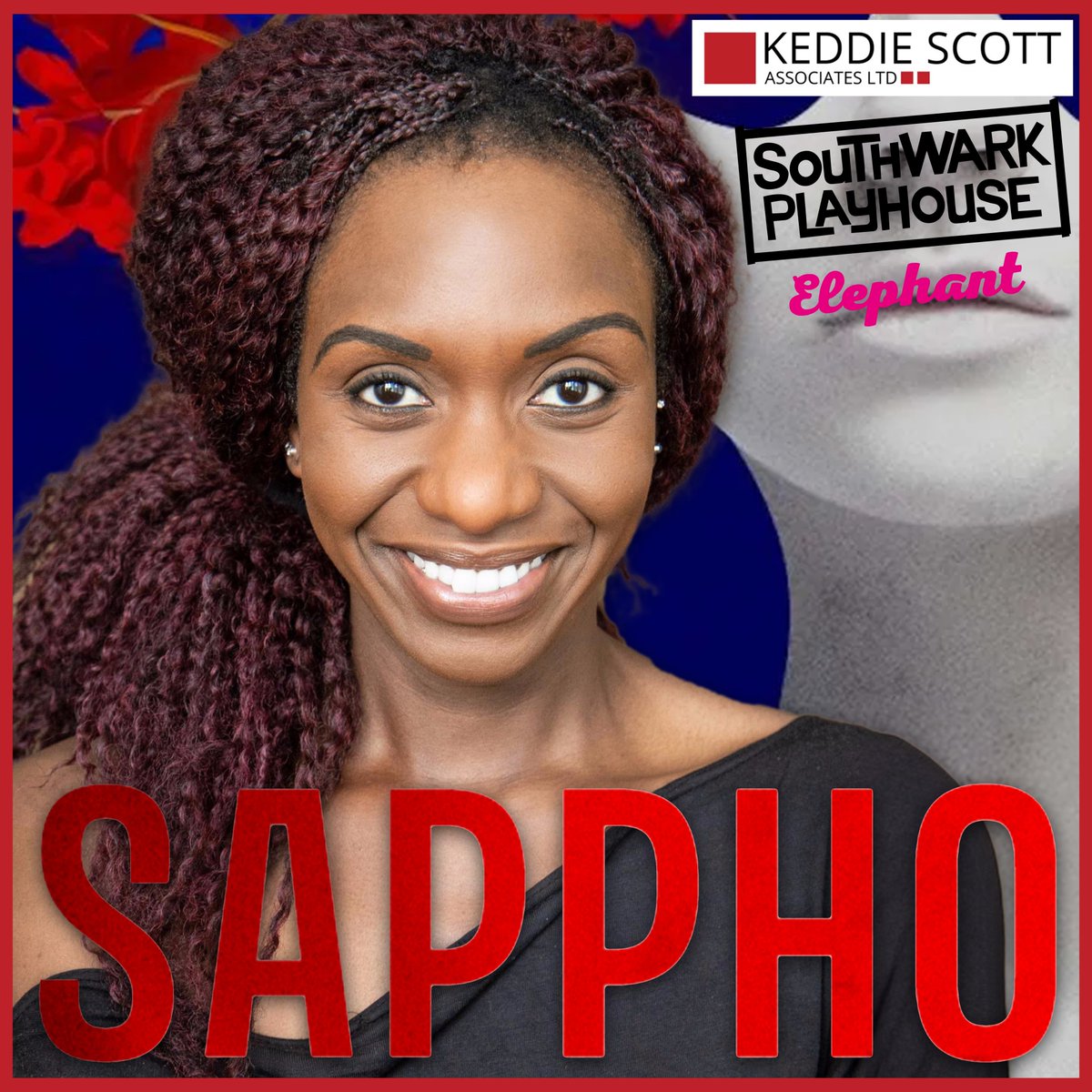 🎭SAPPHO is a thrilling adult fairy tale of mythic proportions that may – or may not – have happened. Coming to @swkplay this May. ⭐️VELILE TSHABALALA (@velile_t) plays Mrs Obstinatus/Aphrodite. #SuperClients