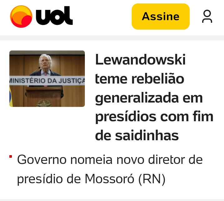 Se for preciso o Ministro da Justiça Lewandowski deveria acionar as FAB pra evitar possíveis rebeliões As FAB estão para proteger o país de possíveis rebeliões já que ganham para proteger a pátria .