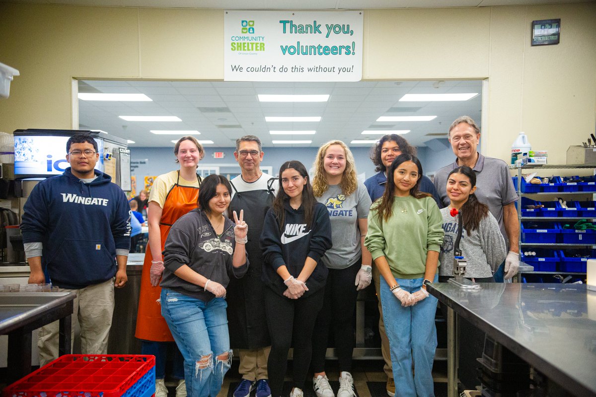 We kicked off One Day, One Dog at the Union County Shelter by serving breakfast!! . #ODOD #WingateUniv #OneDog #LabOfDifferenceMaking #WingateNation