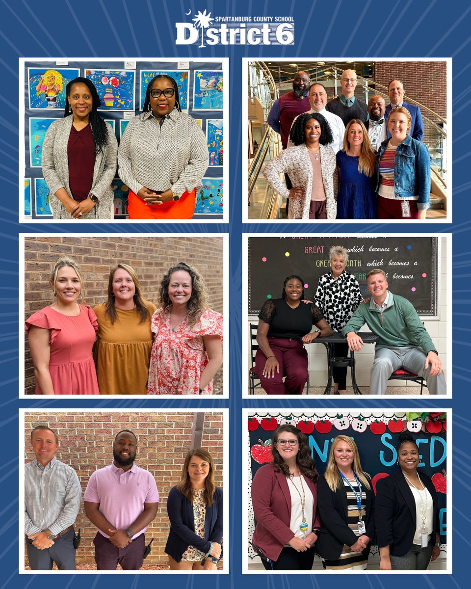 SpartDistrict6's tweet photo. This week, we are celebrating our outstanding assistant principals! Each of these leaders plays a key role in our district’s success by solving problems, supporting teachers, and ensuring our students have a safe and positive learning environment. #d6experience #d6family https://t.co/vavR8eHHsg