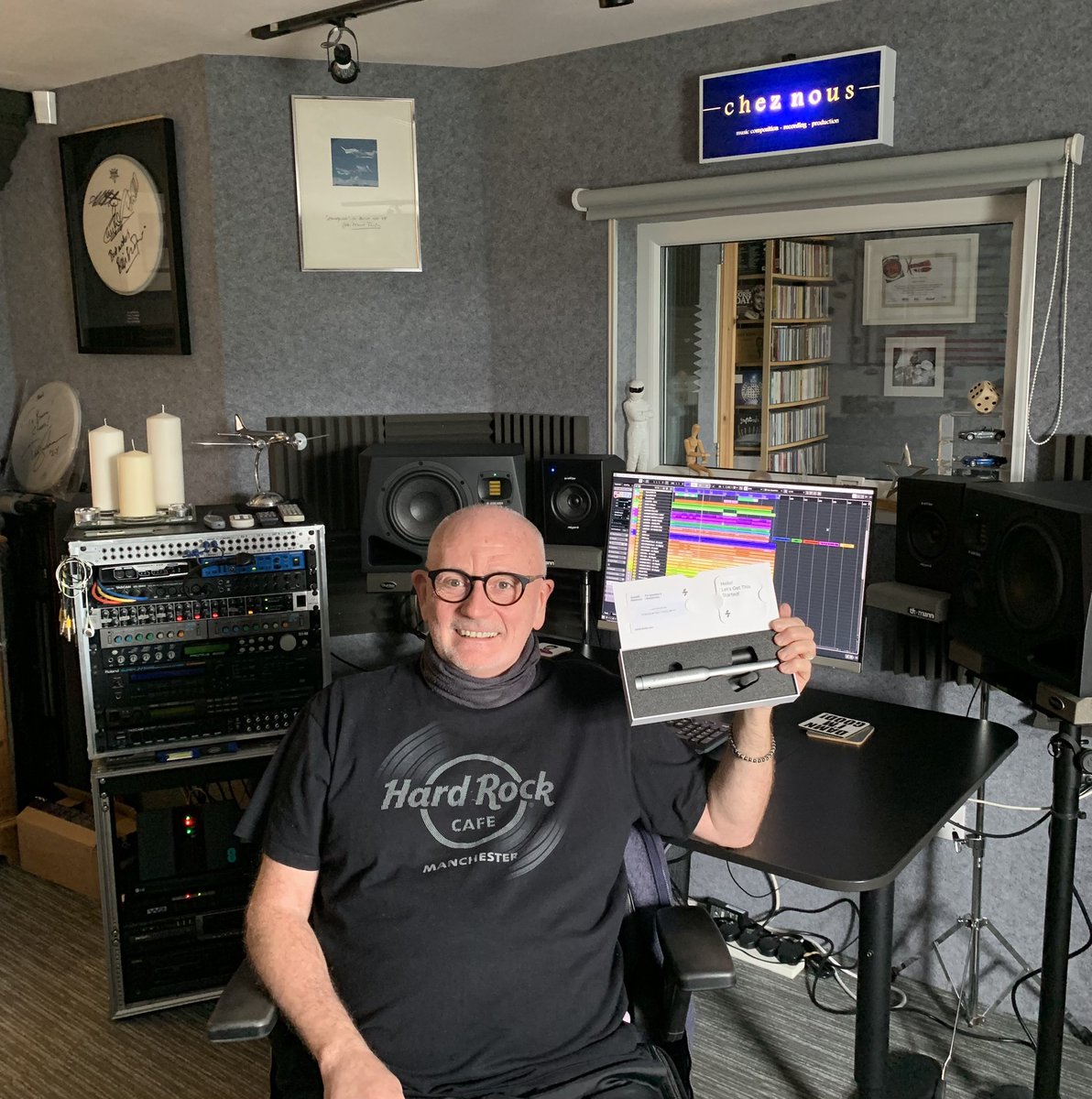 So the new Adam A8h’s are simply in a different league, sat here thinking it couldn’t get any better and then by completing the Adam customer survey I won a Sonarworks Sound ID reference microphone  I’m over the moon thanks everyone  ! - much appreciated 
 #sonarworks #adamaudio