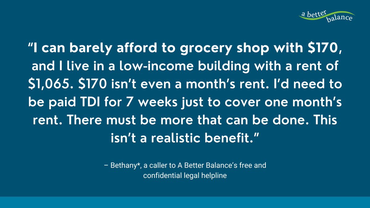 Workers like Bethany* who need time off from work as they face a serious illness or injury deserve better. Robust paid medical leave would provide a lifeline for NY’s families. Join us in taking action by writing your reps! takeaction.io/abb/tell-your-…