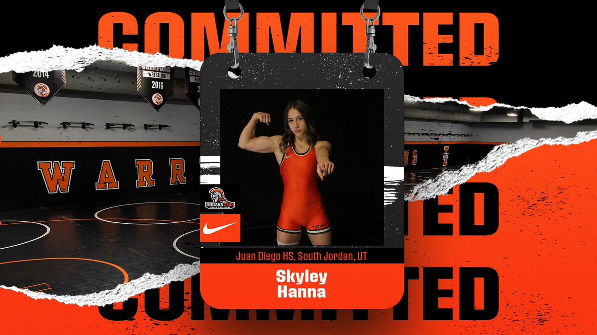 Help us welcome our newest addition to the Warrior Army - Skyley Hanna from South Jordan, UT. Sky was a state champion this year, 3rd in 2023 and a state qualifier in 2022. Welcome Sky to Fort Wayne!!